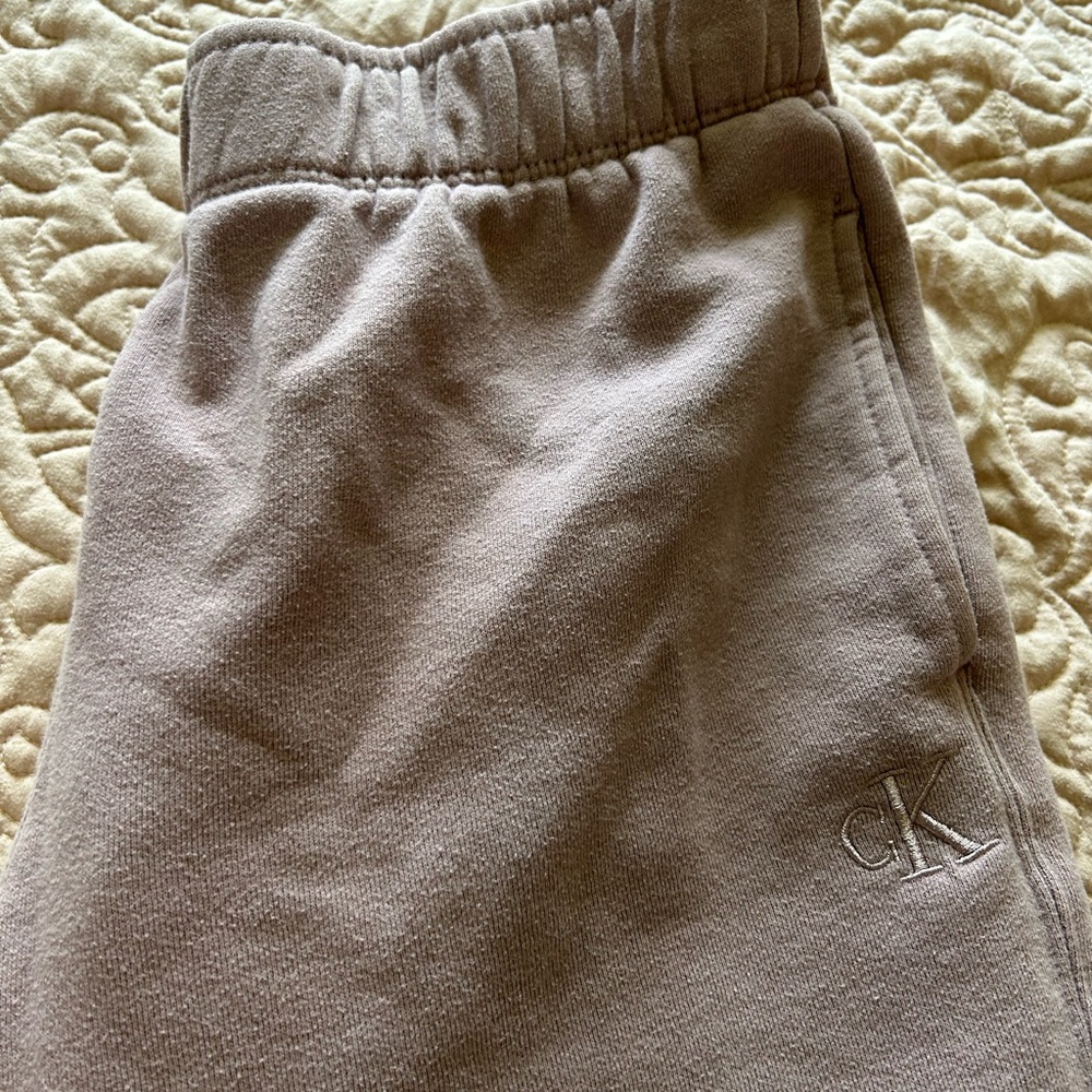 Calvin Klein Gray Sweatpants Soft Elastic Waist Joggers